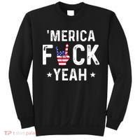 Funny Merica Fuck Yeah 4th Of July Sweatshirt thumb 0