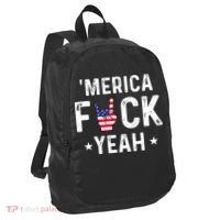 Funny Merica Fuck Yeah 4th Of July Port Authority Crush Ripstop Backpack thumb 0