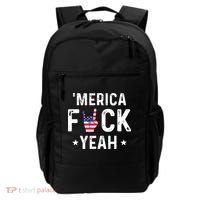 Funny Merica Fuck Yeah 4th Of July Backpack thumb 0