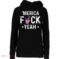Funny Merica Fuck Yeah 4th Of July Womens Funnel Neck Pullover Hood thumb 0