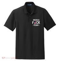 Funny Merica Fuck Yeah 4th Of July Dry Zone Grid Polo thumb 0