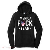 Funny Merica Fuck Yeah 4th Of July Women's Hoodie thumb 0