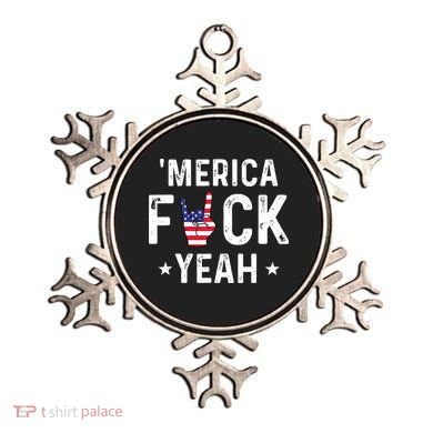 Funny Merica Fuck Yeah 4th Of July Ornament