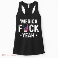 Funny Merica Fuck Yeah 4th Of July Women's Tank Top thumb 0