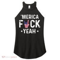 Funny Merica Fuck Yeah 4th Of July Women's Perfect Tri Rocker Tank thumb 0