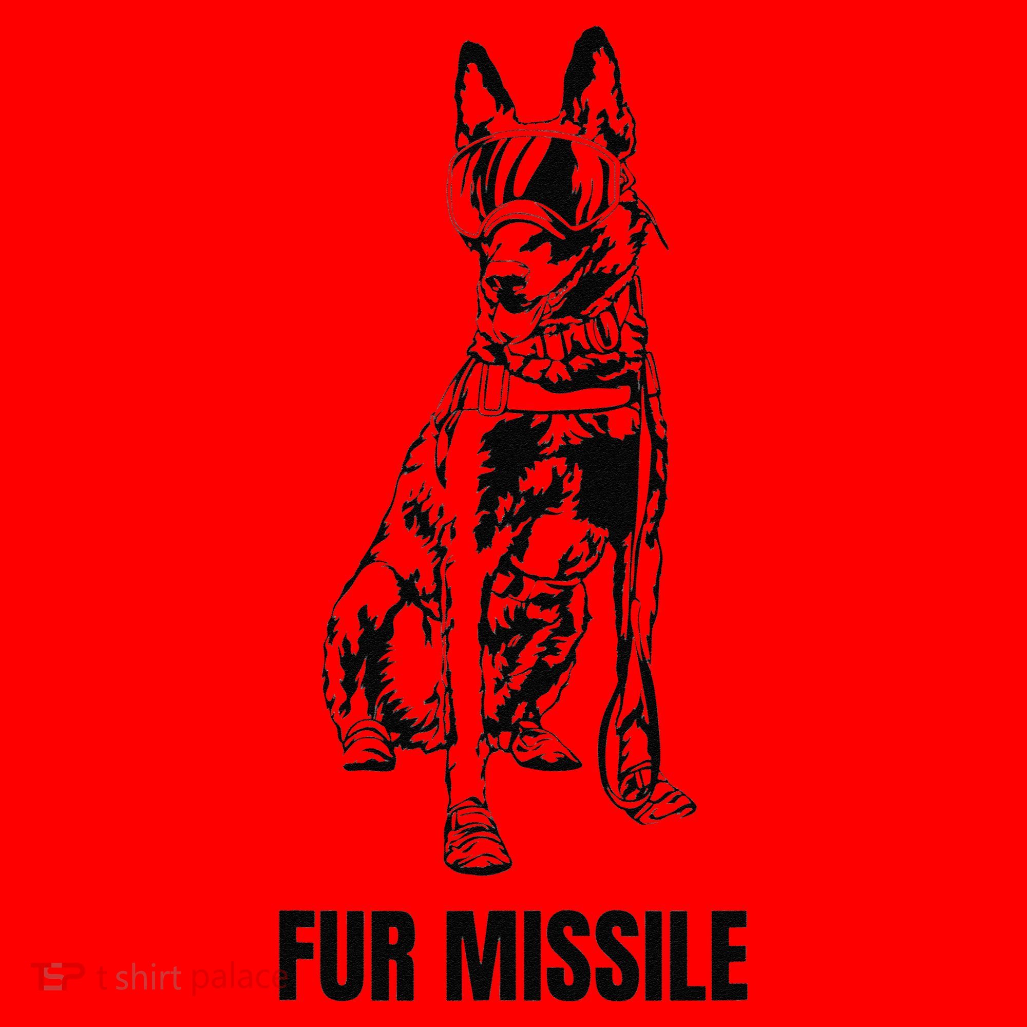 Fur Missile Funny Black Belgian Malinois Dog Santa Hat