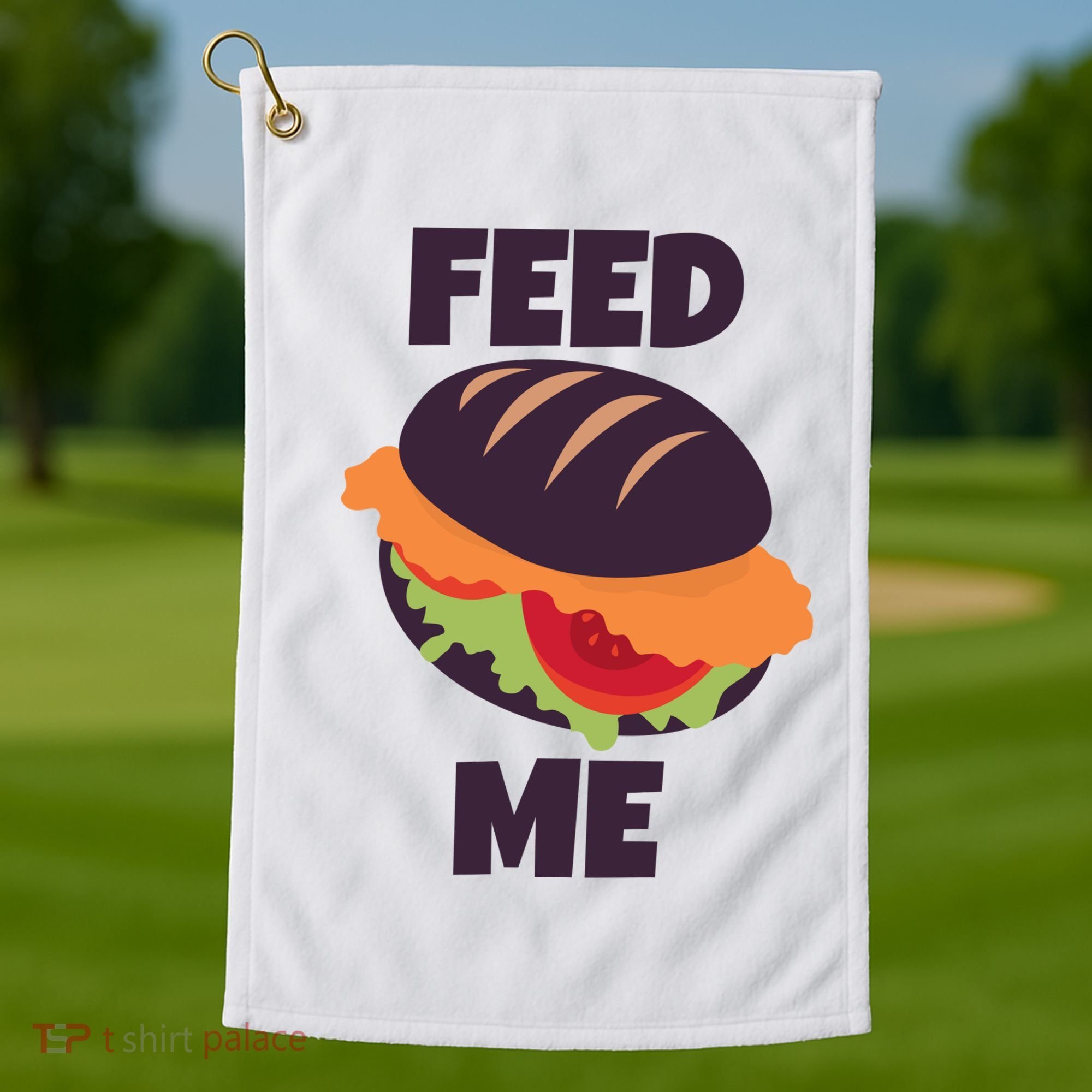 Feed Me Golf Towel
