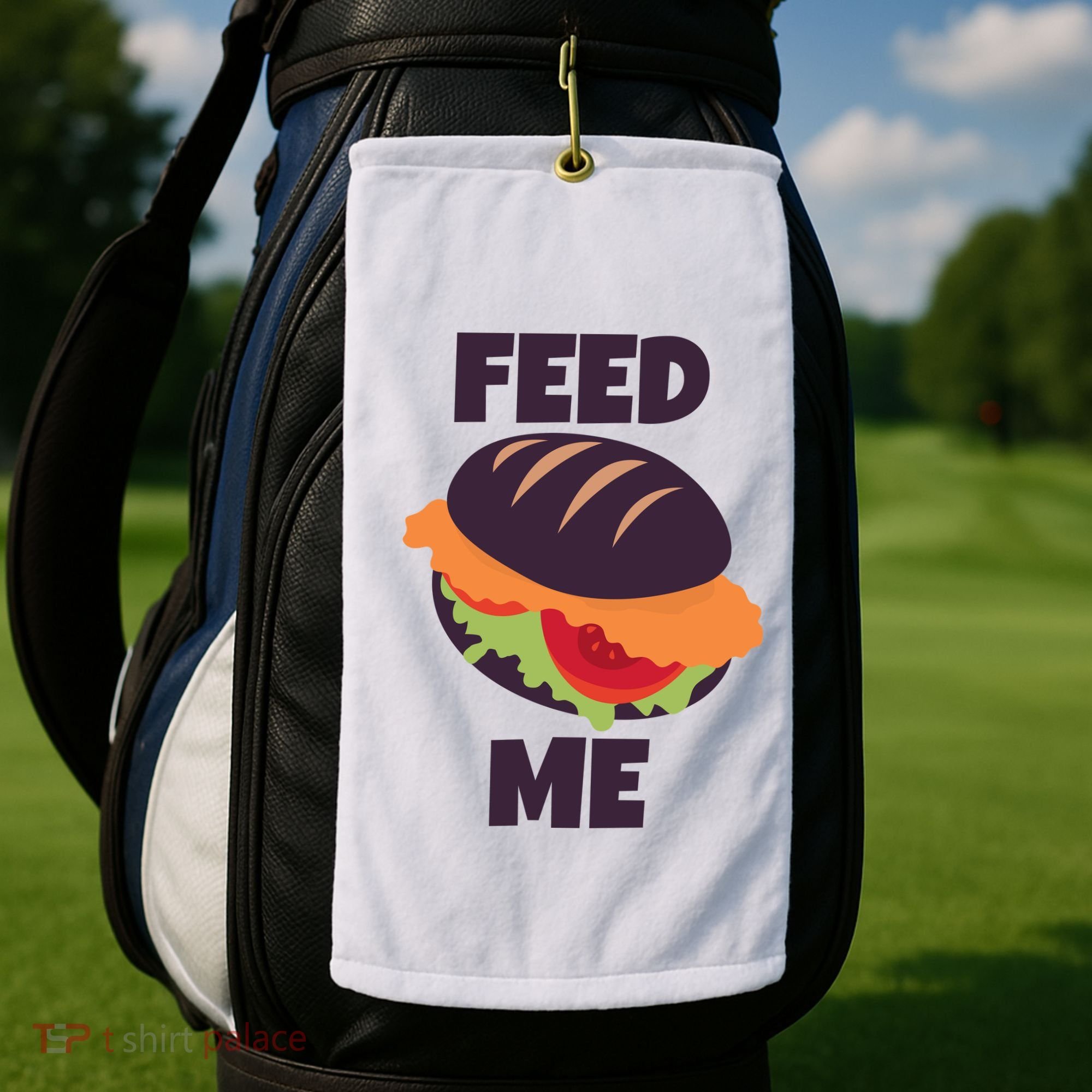 Feed Me Golf Towel