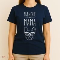 Frenchie Mama French Bulldog Pet Lover Womans T-Shirt thumb 4