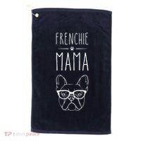 Frenchie Mama French Bulldog Pet Lover Womans Golf Towel thumb 0