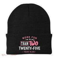 Funny More Fun Than Two 25 Year Old 50th Birthday Beanie thumb 0