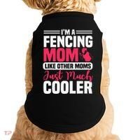 Fencing Mom Fence Foil Epee Sabre Sword Mother's Day Doggie Tank thumb 0