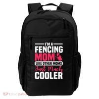 Fencing Mom Fence Foil Epee Sabre Sword Mother's Day Backpack thumb 0