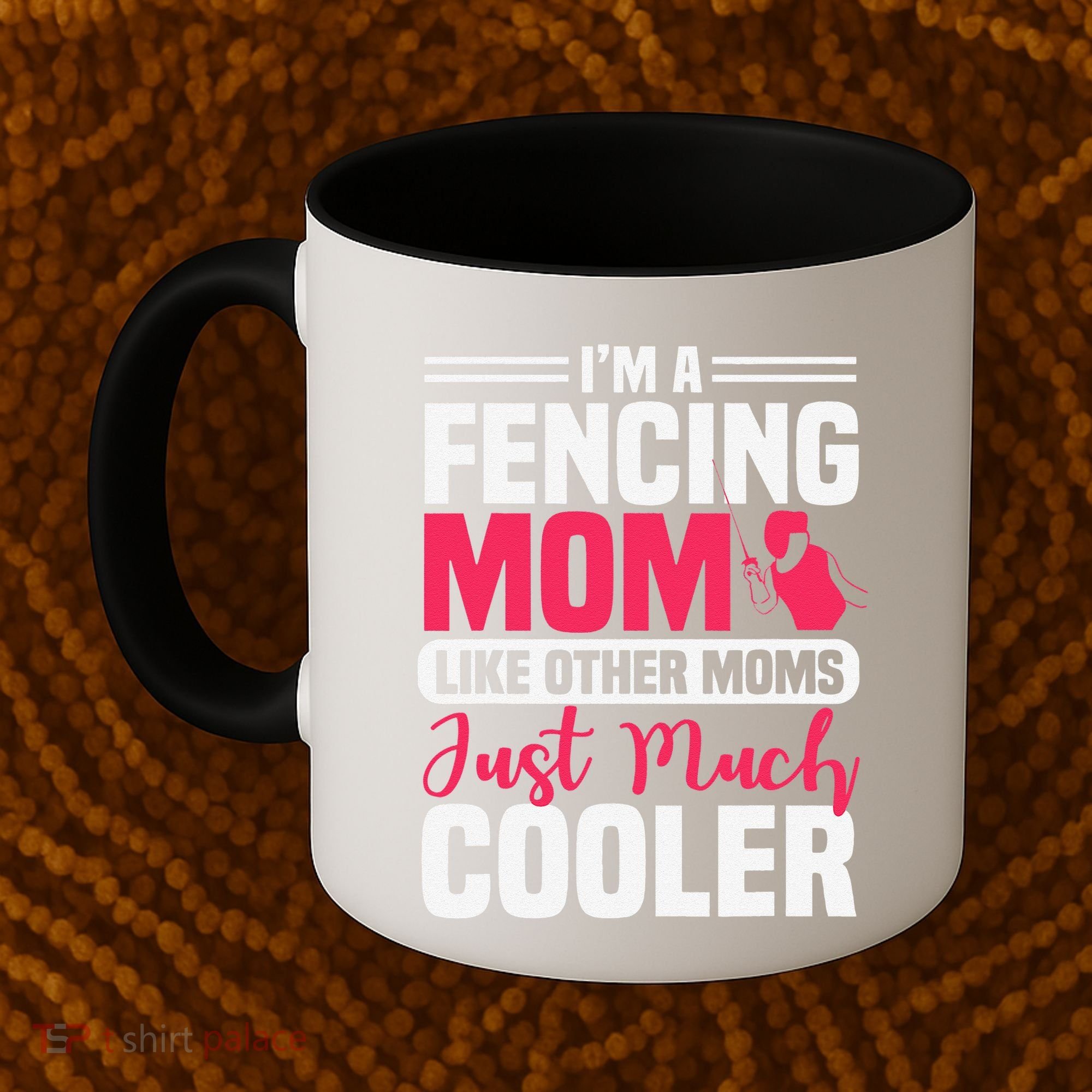 Fencing Mom Fence Foil Epee Sabre Sword Mother's Day Coffee Mug