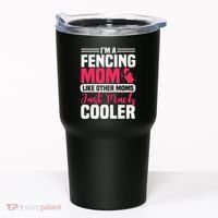 Fencing Mom Fence Foil Epee Sabre Sword Mother's Day Tumbler thumb 0