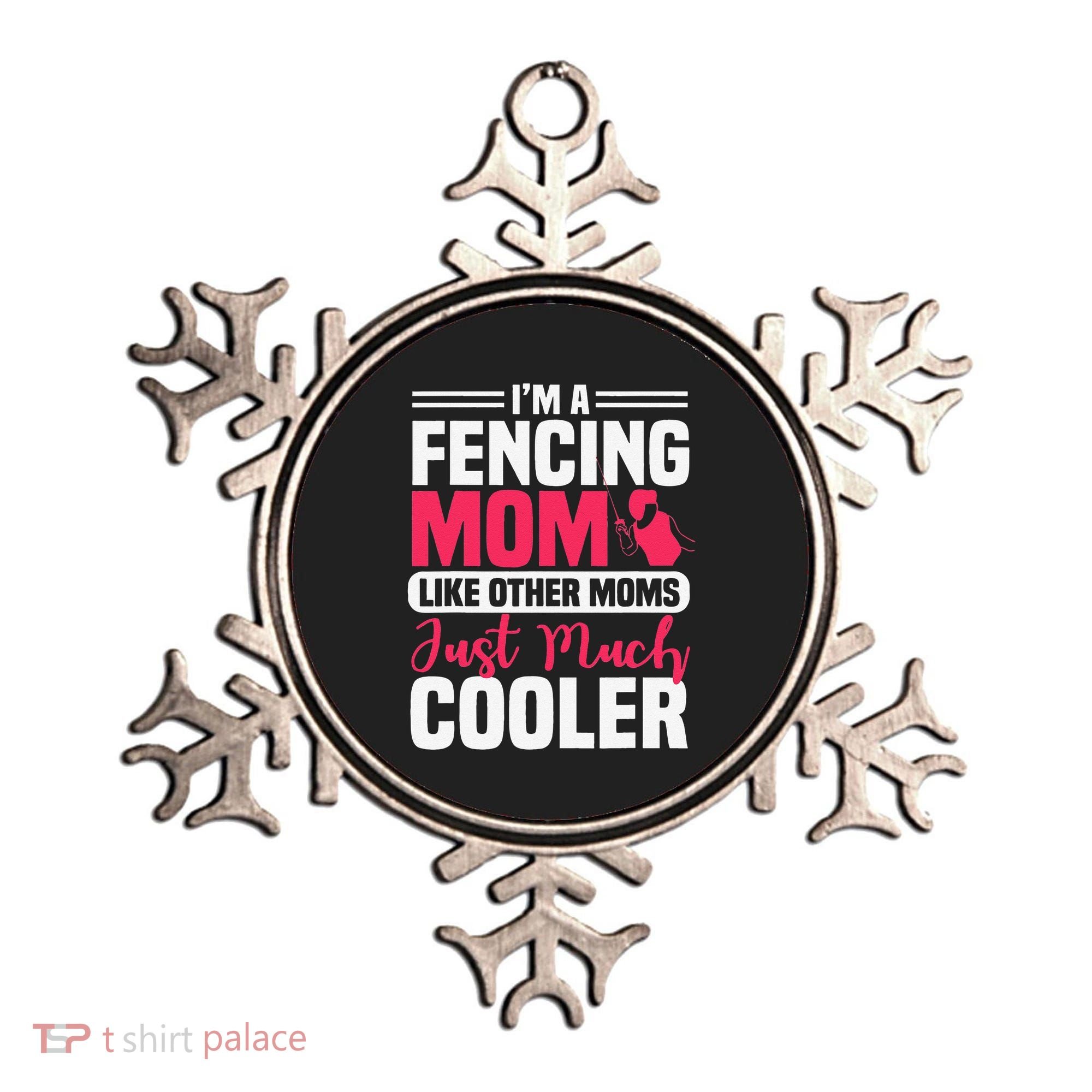 Fencing Mom Fence Foil Epee Sabre Sword Mother's Day Ornament