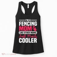 Fencing Mom Fence Foil Epee Sabre Sword Mother's Day Women's Tank Top thumb 0