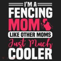 Fencing Mom Fence Foil Epee Sabre Sword Mother's Day Hat thumb 2