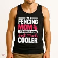 Fencing Mom Fence Foil Epee Sabre Sword Mother's Day Tank Top thumb 3