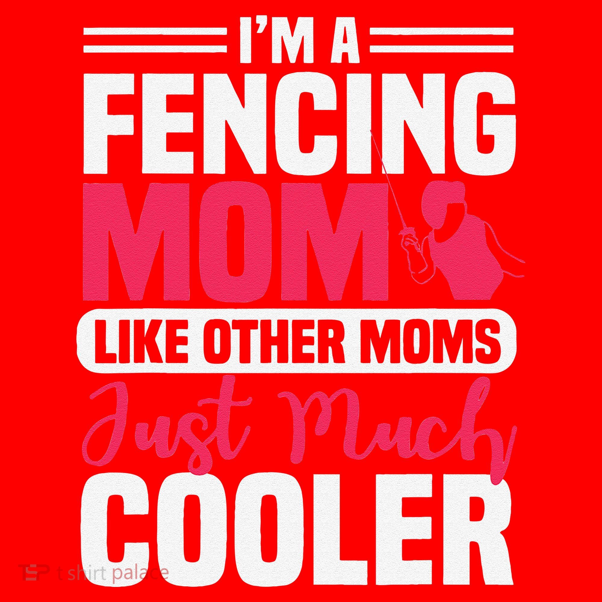 Fencing Mom Fence Foil Epee Sabre Sword Mother's Day Santa Hat