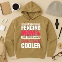 Fencing Mom Fence Foil Epee Sabre Sword Mother's Day Hoodie thumb 3