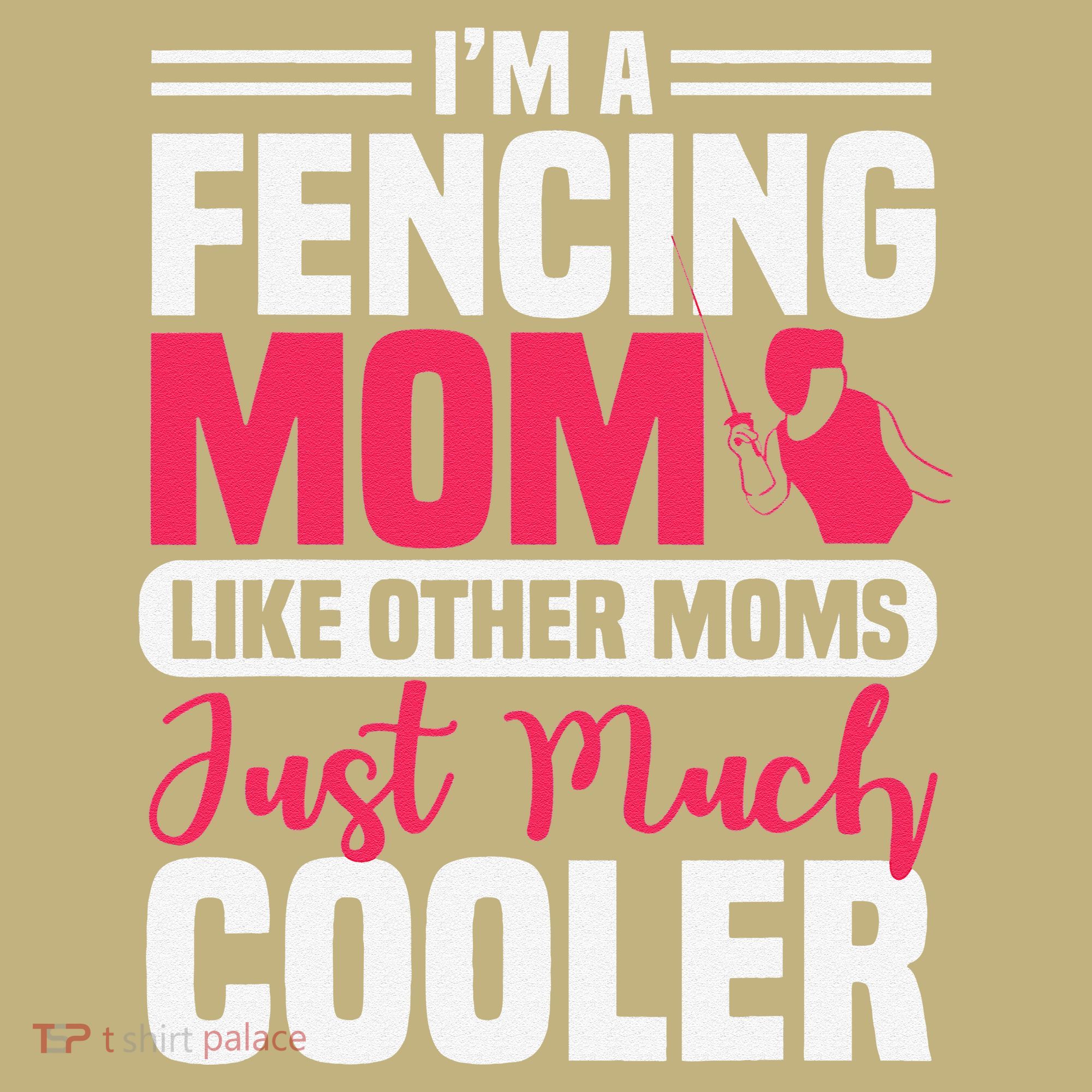 Fencing Mom Fence Foil Epee Sabre Sword Mother's Day Kids T-Shirt