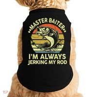 Fishing Masterbaiter Funny Bass Dad Doggie Tank thumb 0
