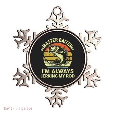 Fishing Masterbaiter Funny Bass Dad Ornament