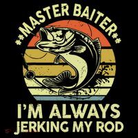 Fishing Masterbaiter Funny Bass Dad Ornament thumb 1