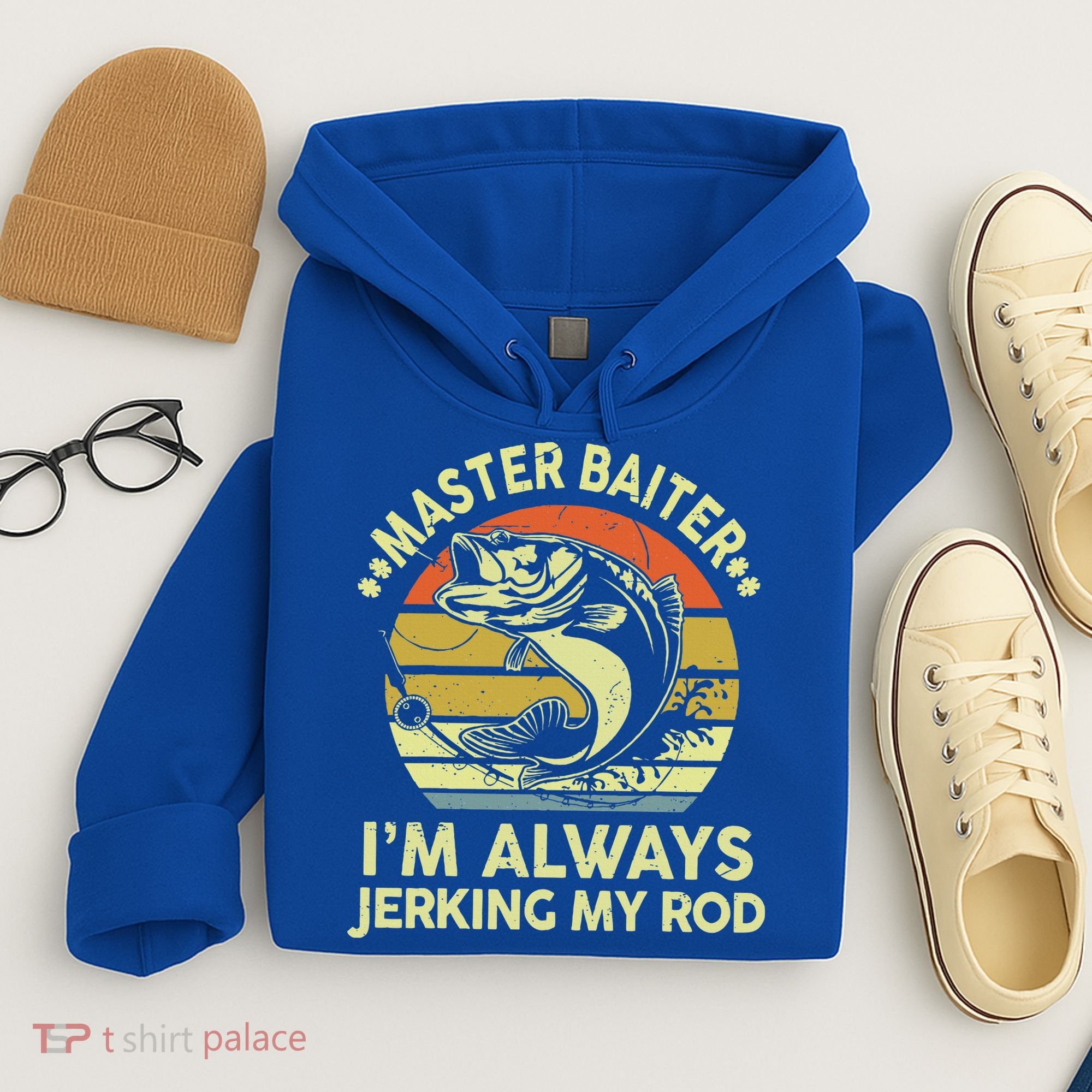 Fishing Masterbaiter Funny Bass Dad Hoodie