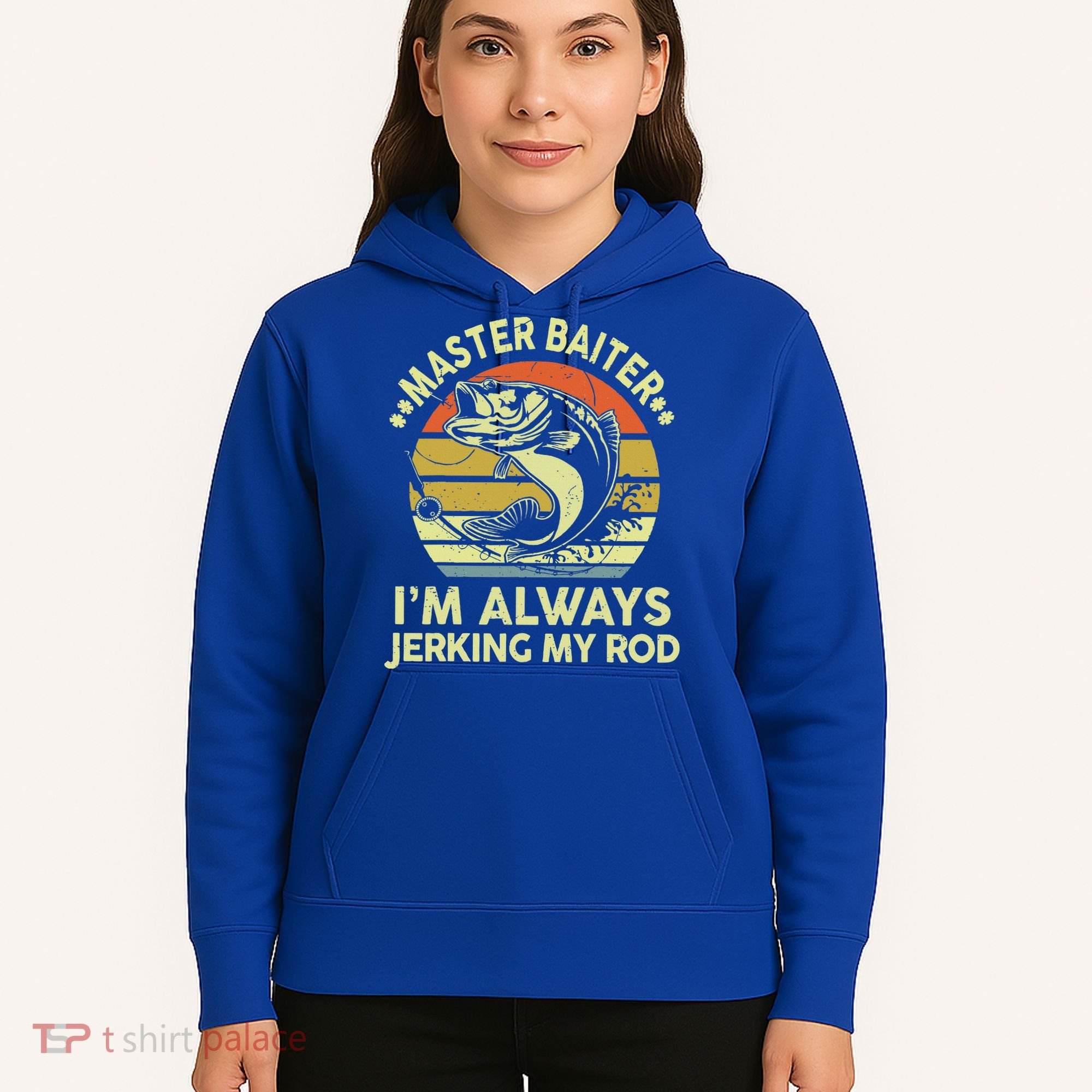 Fishing Masterbaiter Funny Bass Dad Hoodie