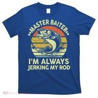 Fishing Masterbaiter Funny Bass Dad T-Shirt thumb 0