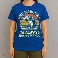 Fishing Masterbaiter Funny Bass Dad T-Shirt thumb 4