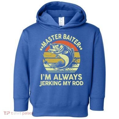 Fishing Masterbaiter Funny Bass Dad Toddler Hoodie