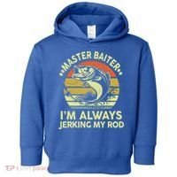 Fishing Masterbaiter Funny Bass Dad Toddler Hoodie thumb 0