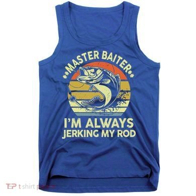 Fishing Masterbaiter Funny Bass Dad Tank Top