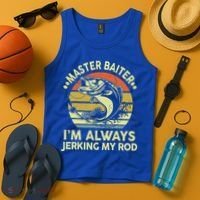 Fishing Masterbaiter Funny Bass Dad Tank Top thumb 4