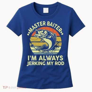 Fishing Masterbaiter Funny Bass Dad Women's T-Shirt