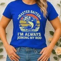 Fishing Masterbaiter Funny Bass Dad Women's T-Shirt thumb 2