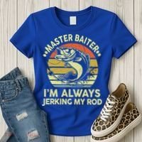 Fishing Masterbaiter Funny Bass Dad Women's T-Shirt thumb 3