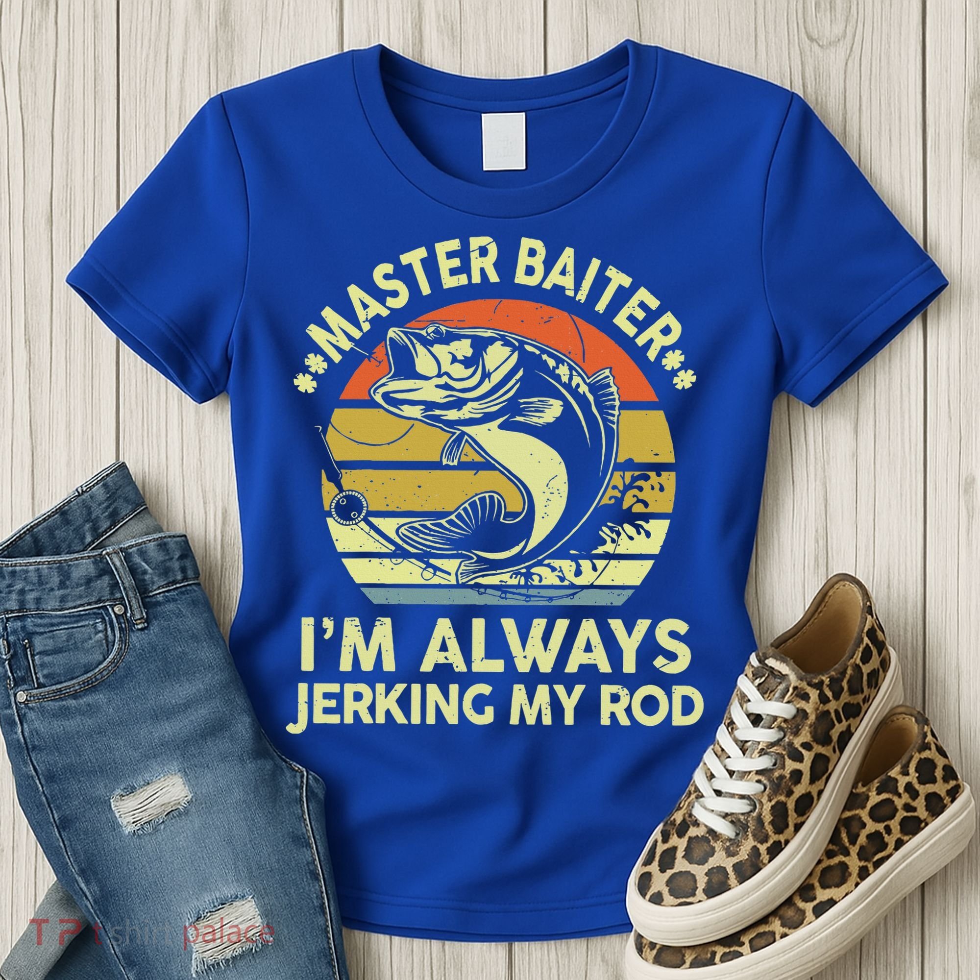 Fishing Masterbaiter Funny Bass Dad Women's T-Shirt