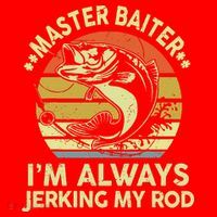 Fishing Masterbaiter Funny Bass Dad Santa Hat thumb 1