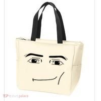 Foblox Man Face Meme Funny Costume Tees Tote Bag thumb 3