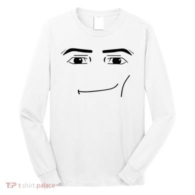 Foblox Man Face Meme Funny Costume Tees Long Sleeve Shirt