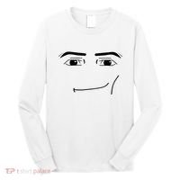 Foblox Man Face Meme Funny Costume Tees Long Sleeve Shirt thumb 0