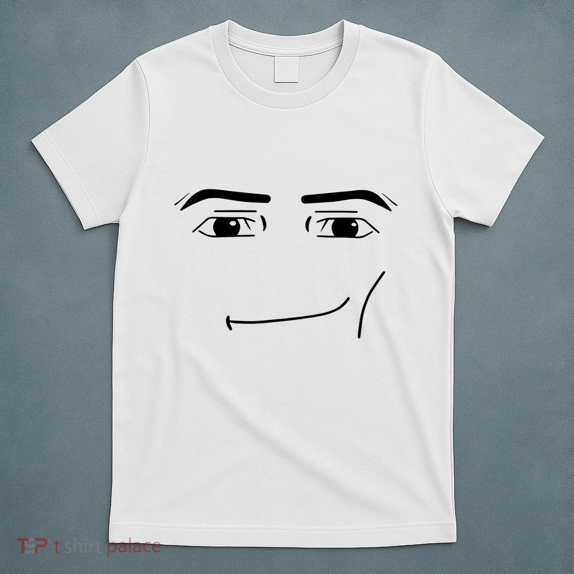 Foblox Man Face Meme Funny Costume Tees T-Shirt