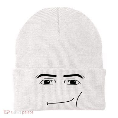 Foblox Man Face Meme Funny Costume Tees Beanie