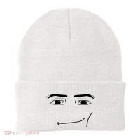 Foblox Man Face Meme Funny Costume Tees Beanie thumb 0