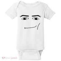 Foblox Man Face Meme Funny Costume Tees Baby Bodysuit thumb 0