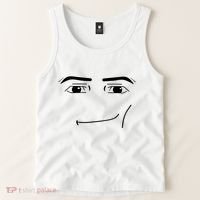 Foblox Man Face Meme Funny Costume Tees Tank Top thumb 2